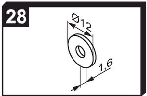 Assembly bag 0.34 Contents: 4 x No. 26 / 4 x No. 28 / 4 x No. 21