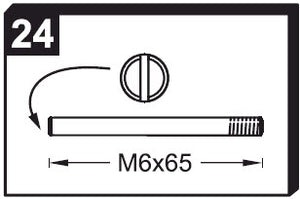 Assembly bag 0.53 Contents:  4 x No. 24 / 4 x No. 11