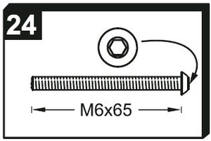 Assembly bag 0.56 Contents: 4 x No. 11 / 4 x No. 24 / 4 x No. 17