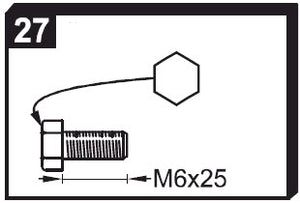 Assembly bag 0.67 Contents: 2 x No. 27 / 2 x No. 18 / 2 x