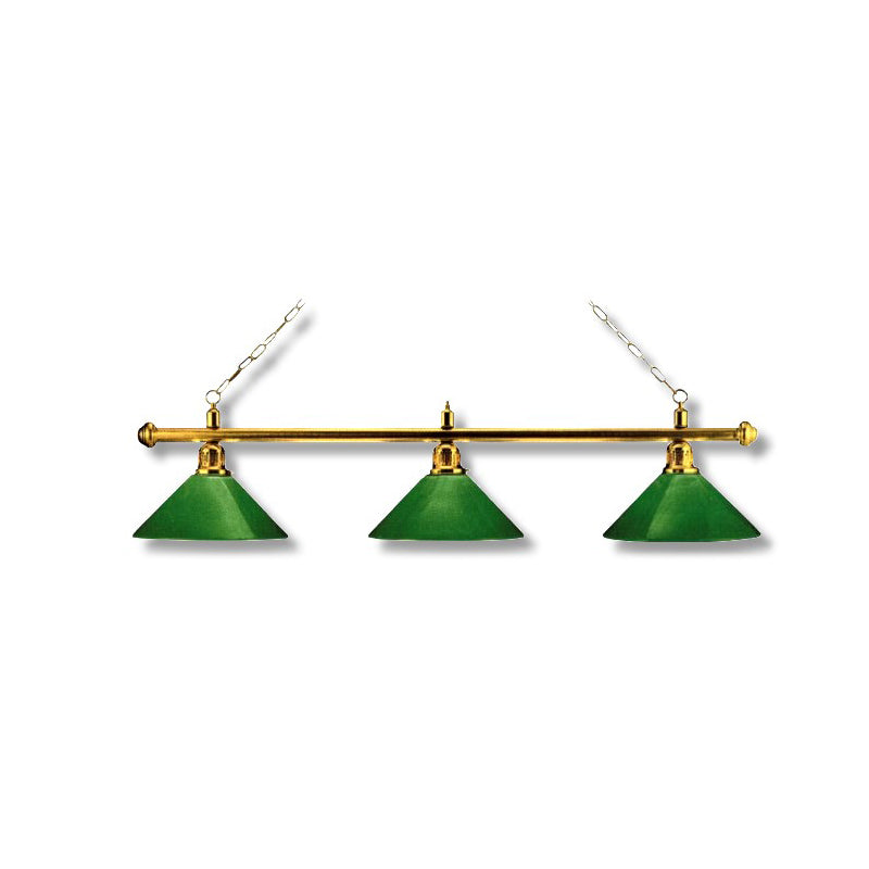 Lamp London brass/green 3 Lamp screen