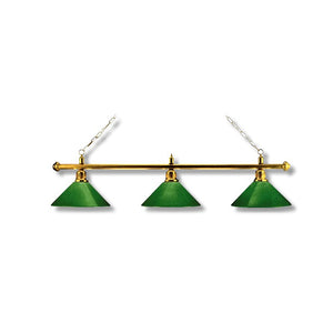 Lamp London brass/green 3 Lamp screen