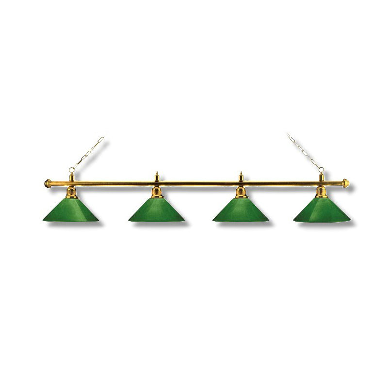 Lamp London brass/green 4 Lamp screen