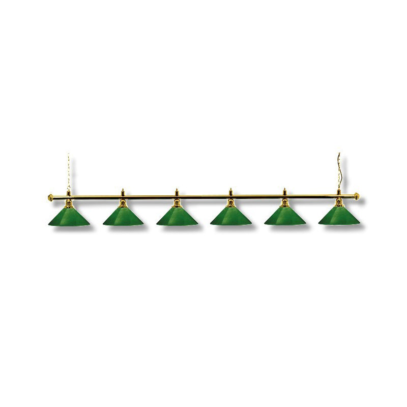 Lamp London brass/green 6 Lamp screen