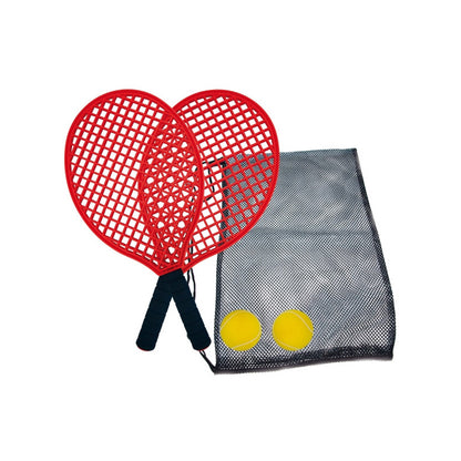 Beach / Soft Tennis Set in Mesh Bag 2 rackets 39,5cm + 2 balls, material PP