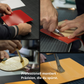 Belag-Wechsel abgespielte Beläge Klebstoff, Gubler-Kantenband und Arbeit