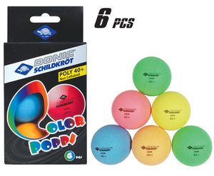 Balle Donic-Schildkröt Color Popps 