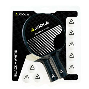 Schläger-Set Joola Black+White 2 Schläger mit 8 Bällen