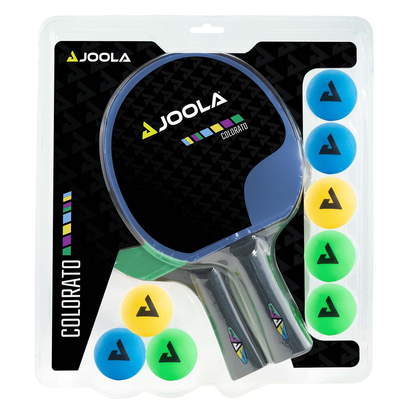 Schläger-Set Joola Colorato 2 Schläger mit 8 Bällen
