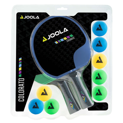 Schläger-Set Joola Colorato 2 Schläger mit 8 Bällen