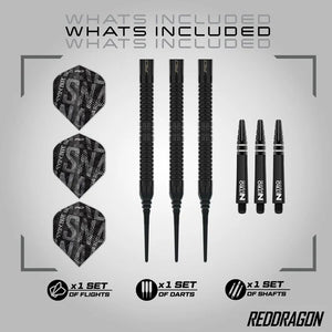 Softip Red Dragon Peter Wright Black Mamba 18 g