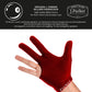 J. Parker ambidextrous billiards glove dark red