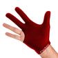 J. Parker ambidextrous billiards glove dark red