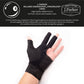 Glove J. Parker fingerless black, for the left hand