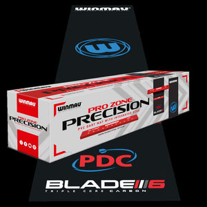 Dartmatte Winmau Pro Zone Precision PVC inkl. Oche