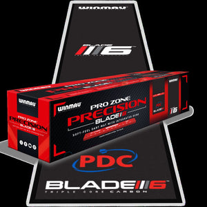 Dartmatte Winmau Pro Zone Precision Blade 6 inkl. Oche