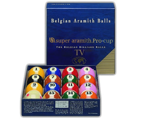 Pool-Ballsatz 57,2mm "Super Aramith Pro-Cup TV"