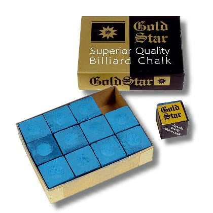 Chalk Gold Star 12 pieces, blue