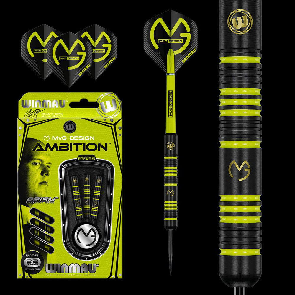 Steel Tip Winmau MvG Ambition 1233, 22 g