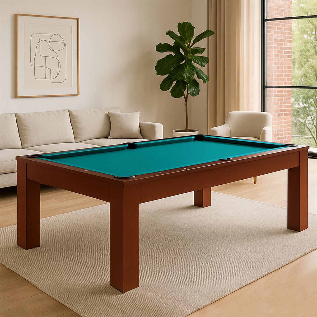 Billardtisch Trento 7-ft, Mahagoni inkl. Abdeckplatte 2-tlg, ab Ausstellung