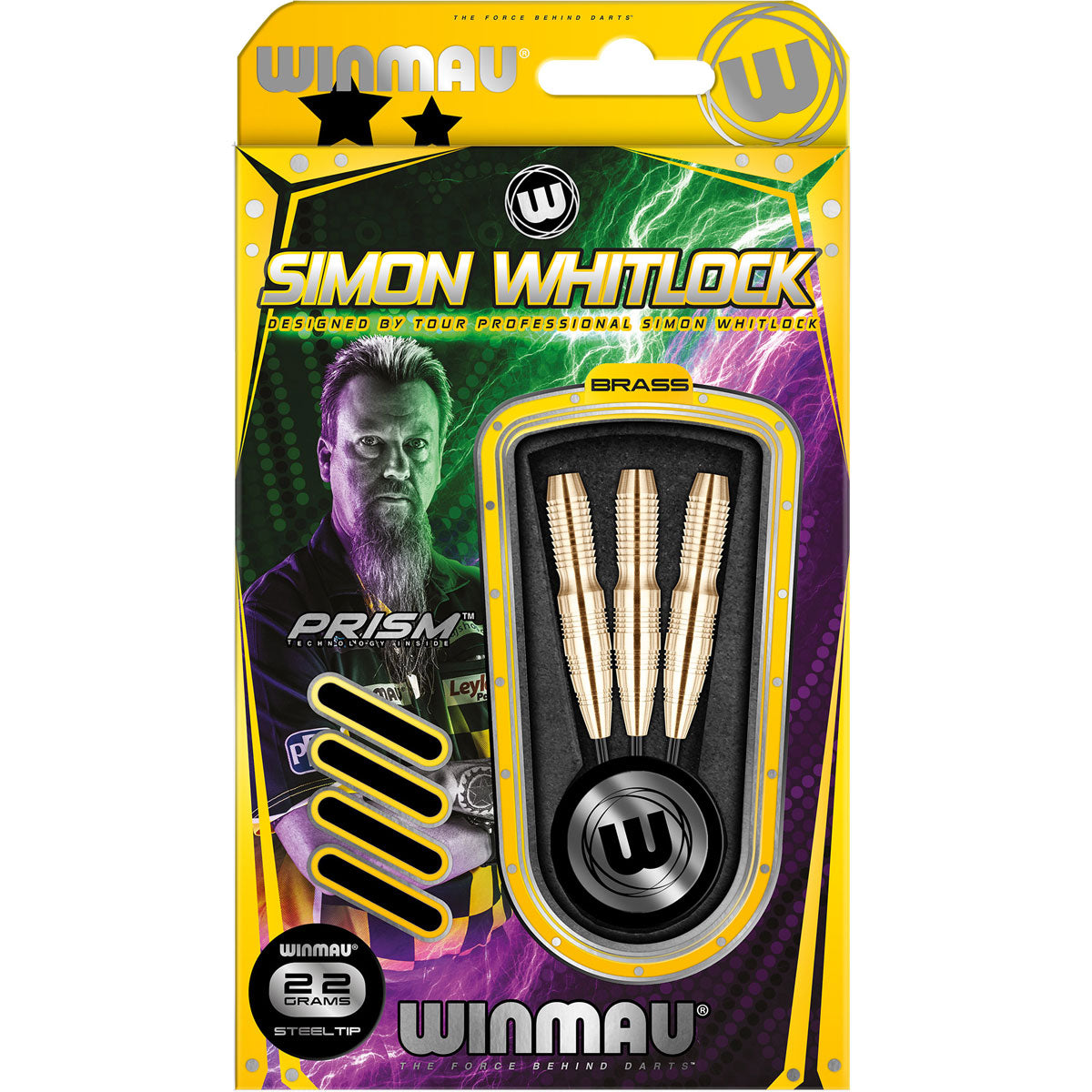 Steel Tip Winmau Simon Whitlock Brass 1224, 22 g